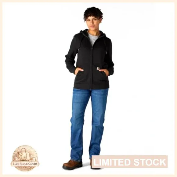 Full Zip Hoodie Sweatshirt Heavyweight Relaxed Fit Classic Casual Wear